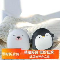 Cute hand warmer USB charging treasure explosion-proof mini dual-use portable cartoon small electric warm baby female Korean student