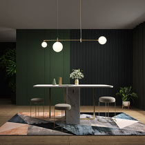 Restaurant chandelier three-headed modern minimalist dining room lamp creative light luxury lamps minimalist Nordic long bar lamp study