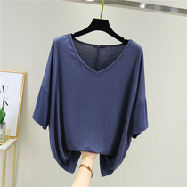 Korea modal short sleeve T-shirt female 2021 summer new solid color wild thin loose round neck half sleeve top