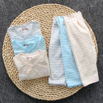 Summer newborn cotton baby monk suit cotton baby clothes newborn baby tie-up clothes summer wear thin