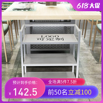 Hot Pot restaurant vegetable shelves commercial dishes multi-layer rack iron storage trolley storage trolley shelf special hotel