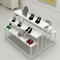 Nordic simple Nakajima display rack high and low water table shoe store display table Modern shopping mall bag display rack