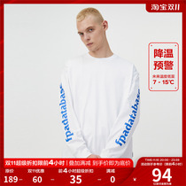 FPA sleeve printed long-sleeved t-shirt Guochao brand spring and autumn round neck pullover American trend loose white shirt men