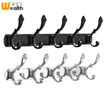 Stainless steel clothes adhesive hook fitting room clothes hanging row hook-free nail hanging hook wall coat hook Wall Wall European style