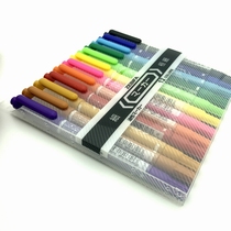 MO-120 small double head oily marker color drawing 12 color set painting and calligraphy training special waterproof wiper 12C