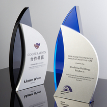 2020 new high-end crystal trophy custom-made creative metal medal souvenir trophy lettering production