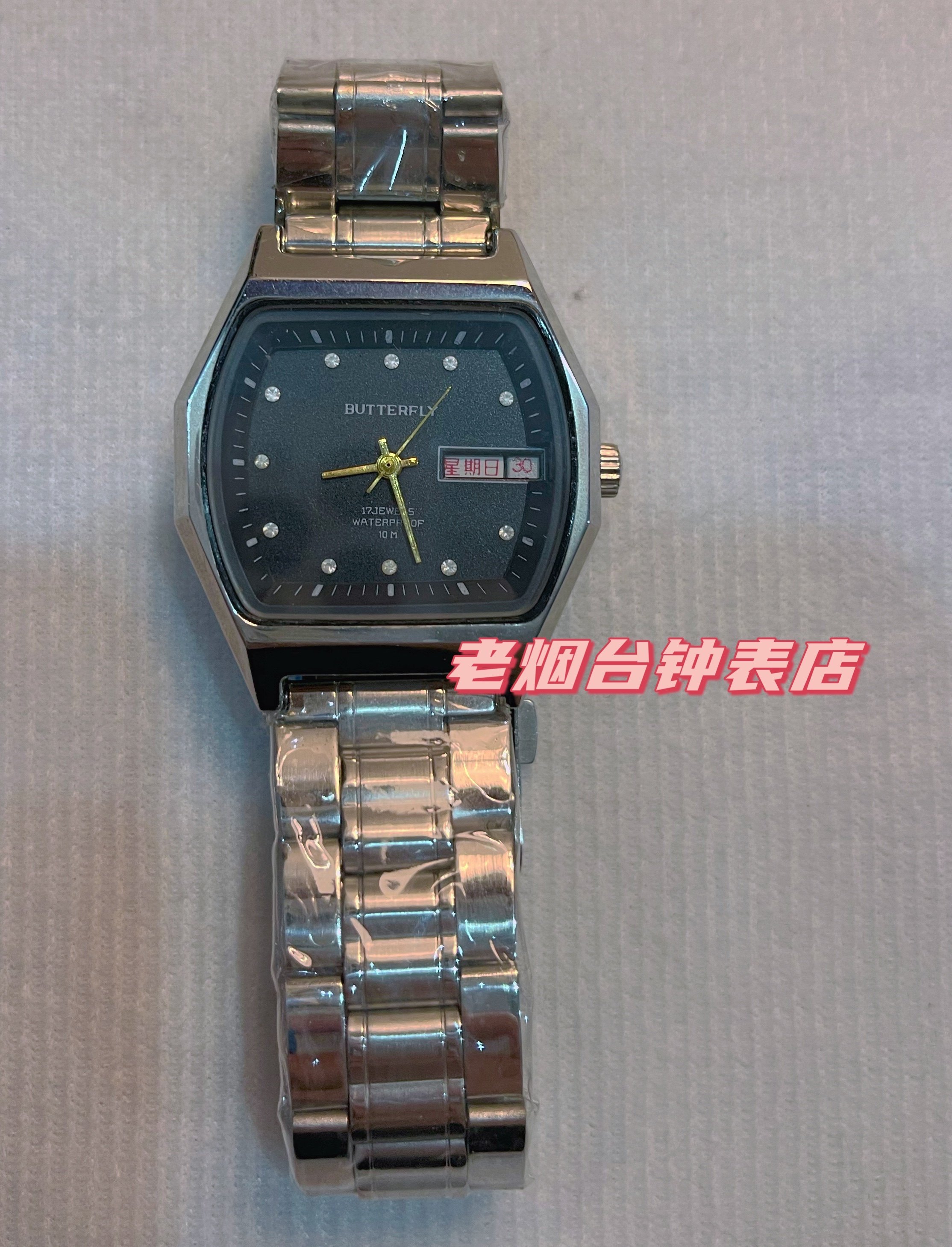 Butterfly Brand 17 Diamond Manual Double Calendar Mechanical Men's Watch