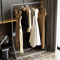 Mulberry carpenter Italian solid hanger Floor-to-ceiling bedroom stainless steel light luxury coat rack Household clothing drying rack Hotel