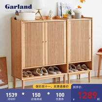 Garland all solid wood shoe cabinet modern simple living room large capacity storage cabinet Nordic small apartment new wooden furniture
