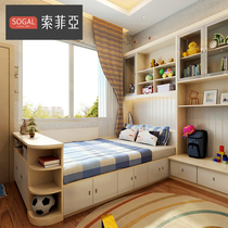 Sofia Tatami Bed wardrobe Wardrobe United Cabinet Combined Lockers Provincial Space Small Family modern Bedrooms Custom