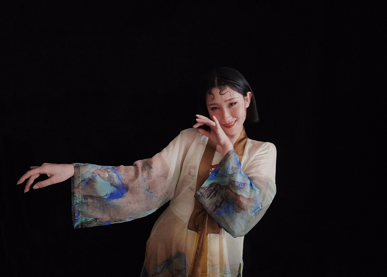 Logod Original Design Ancient Wind Sand Coat (Jiangshan as a Story) Adult Classical Dance Practice flutter and out of service