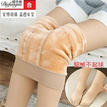 155cm small womens high autumn and winter plus velvet conjoined stockings 150 145 short people stepping on leggings socks