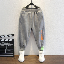 Boys autumn pants handsome gray sports pants spring and autumn children loose pants fashionable casual pants new childrens clothing