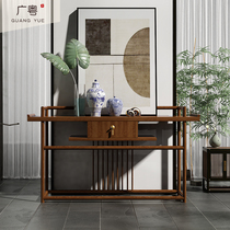 New Chinese solid wood Xuanguan case Several Zen ImagesAbout tables antique long strips for table modern minimalist desk-end view desk