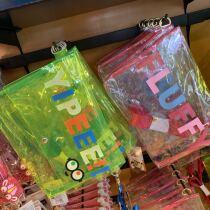 Japan USJ Universal Studios cartoon cute unicorn yellow people transparent storage bag shoulder bag