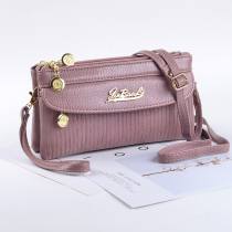 New soft leather crossbody bag ladies 2021 fashion Korean shoulder bag multi zipper hand hold change backpack bag