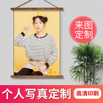 Poster wall stickers Advertising stickers Custom star dormitory photo photo to map printing diy personal photo wallpaper