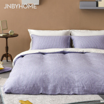 JNBYHOME Jiangnan commoner quilt cover simple spring and summer pinstripe comfortable naked bedding HI3A0A350