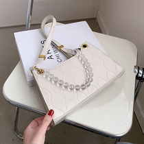 Bag Packs Women 2021 New Tide Fashion Nets Red Pop Skew Satchel Superior Texture Ocean Air Single Shoulder Armpit Small Square Bag