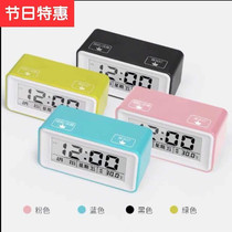 Alarm clock mute bedside simple creative student cartoon alarm clock multifunctional mini childrens luminous a small 