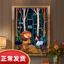 Lion King Cross Stitch 2021 New Style Thread Embroidery Self Embroidery Handmade Living Room Bedroom Children Simple European Style Small Piece
