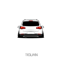 Suitable for Volkswagen Tiguan low-lying car scratch model stickers car friends will Personalized car stickers custom HF