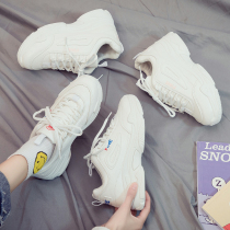 2020 spring new sports shoes female Korean version Joker spring ulzzang running Daddy board shoes leisure ins tide