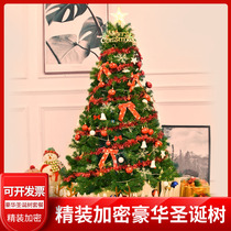 Christmas tree 2 1 m set meal Christmas decorations large luminous home red Christmas scene arrangement set