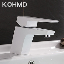 Wash pool faucet hot and cold all copper black single cold bathroom toilet wash basin wash basin basin Basin