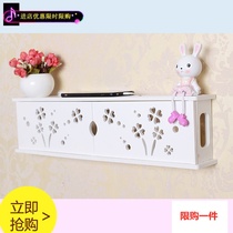 Socket shielded wire accommodating box wiring board Plugging TV Partition Shelf Wall-mounted Shelter Switch Box Creativity