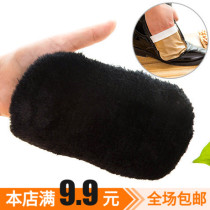 Imitation wool rubbing shoes gloves polished care upper light oil rubbing shoes brushes soft hair shoeers do not hurt leather shoes rubbishes