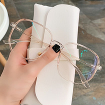 Ultra-light glasses frame eye frame frame men and women can be equipped with lenses myopia flat mirror transparent glasses frame big face thin
