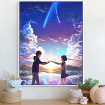 Cartoon Love Diamond Painting New Cartoon Couple Stick Drill Cross Embroidered Square Round Drill Bedroom Full Drill 2021 Drill Embroidery