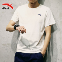 Anta short-sleeved t-shirt mens 2020 new summer mens white T-shirt sports round neck half sleeve casual t-shirt