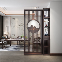 New Chinese solid wood screen partition Living room Xuanguan Entry into the door shielded shelve shelf Fence Partition Cabinet