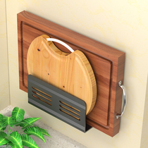 Punch-free pot cover rack single-layer kitchen rack wall-mounted black cutting board chopping board rack storage rack household items Daquan