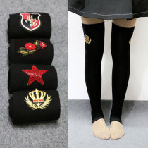 Socks women over the knee spring and autumn knee brace stockings warm foot socks sailor dance long leg guards