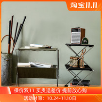 Nordic newspaper rack living room newspaper rack magazine rack floor storage rack multi-storey bookshelf hotel lobby display