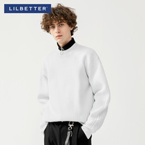 Lilbetter round neck sweater men loose ins Tide brand kangfeng knitwear long sleeve Korean pullover coat coat