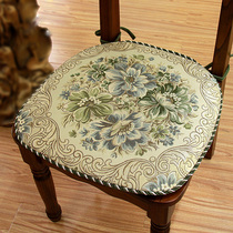 European leather chair cushion Four seasons universal dining table cushion cover seat cushion Dining chair cushion Summer light luxury horseshoe cushion