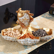 American living room coffee table creative fish fruit plate Home household dried fruit plate Nut plate Desktop decoration mascot ornaments
