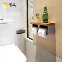 Punch-free tissue rack Nanzhu double roll tissue box toilet waterproof storage rack double roll paper handlebar rack