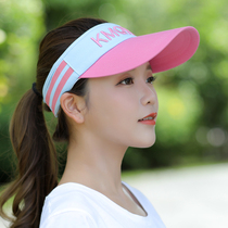 Empty top hat womens outdoor marathon running hat Visor hat Travel cover face anti-UV sunscreen sun hat summer