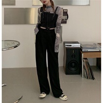 Fashion Suit Woman Spring Autumn Printed High Neckline Gauze Undershirt Stack Wearing Jacket Design Sensation Vest Waistcoat waistcoat Two sets