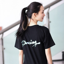 2020 new short sleeve dance character shirt dance coat adult female dance dance dress practice clothing can be