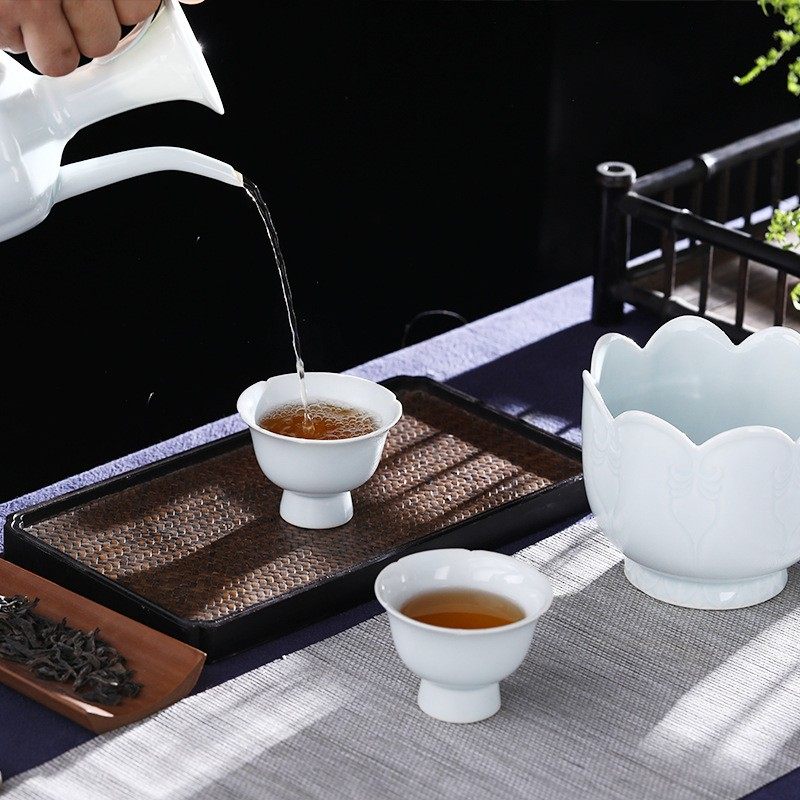 Tang Song tea event Song Dynasty tea ware Lake Tian Kiln Flower Stomata High Soccer Cup Ceramic Cups of tea