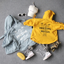 Childrens clothing jacket autumn new boy astronaut hooded jacket baby Foreign style Joker shirt tide