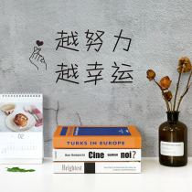 Cloud Wood groceries ins inspirational decoration wall stickers English girl heart bedroom room photo decoration dormitory wallpaper