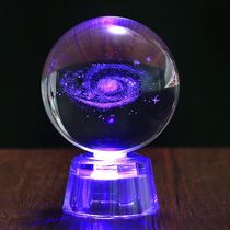 Glass crystal ball Snowflake Crystal ball Transparent Round ball Dream girl music box Birthday gift girl princess