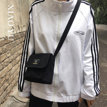 ins messenger bag female 2020 new Harajuku student sports small bag trend Korean version wild canvas small satchel